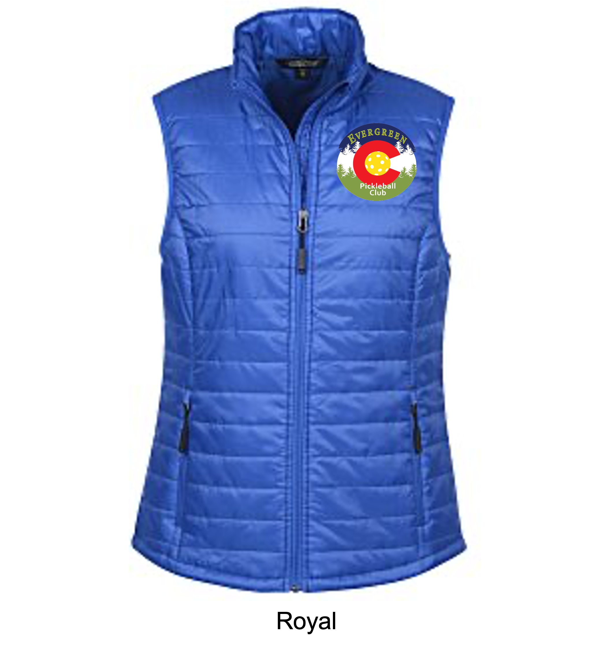 Women's Crossland® Packable Puffer Vest — Evergreen Pickleball Club